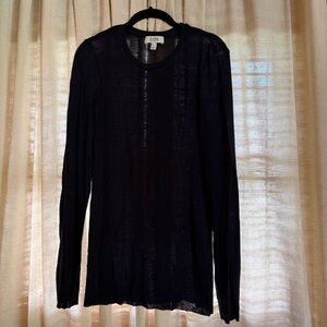 COS navy 100% merino wool crew neck